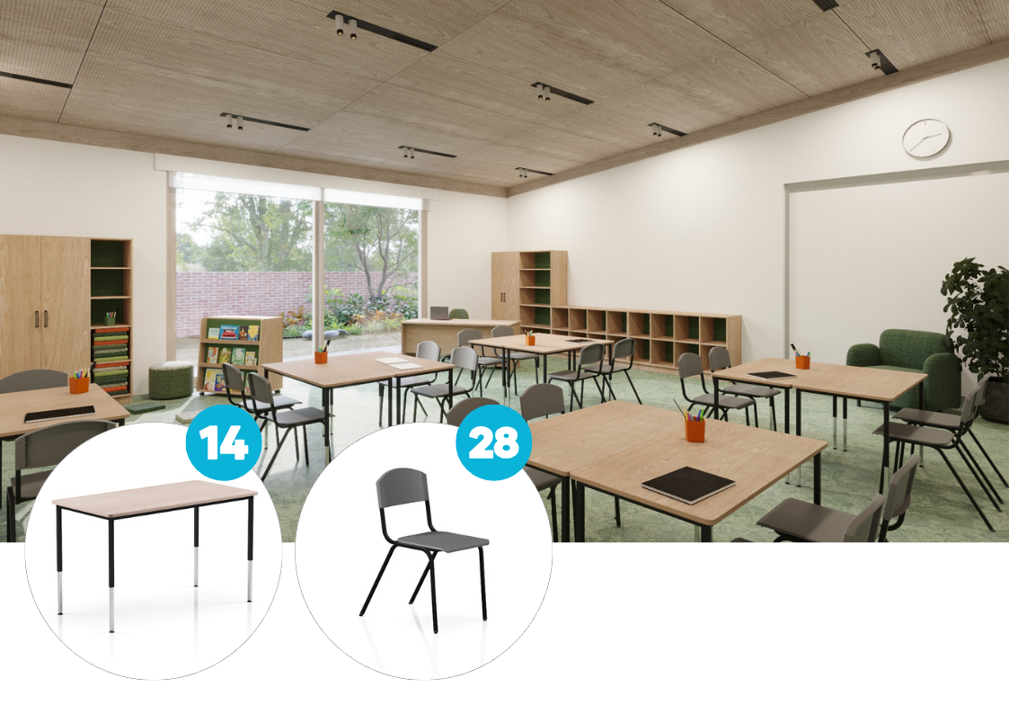 Dynamic Classroom Furniture Package by VE Furniture