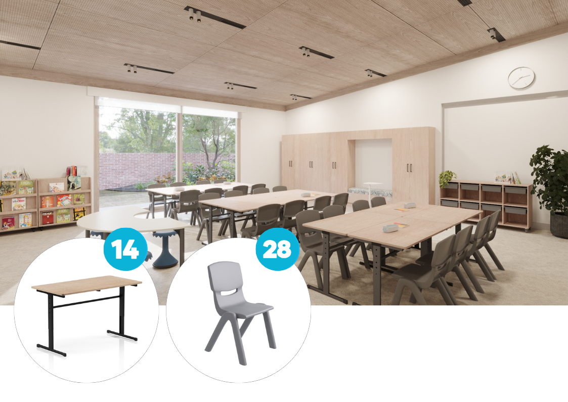 Quest Classroom Furniture Package by VE Furniture