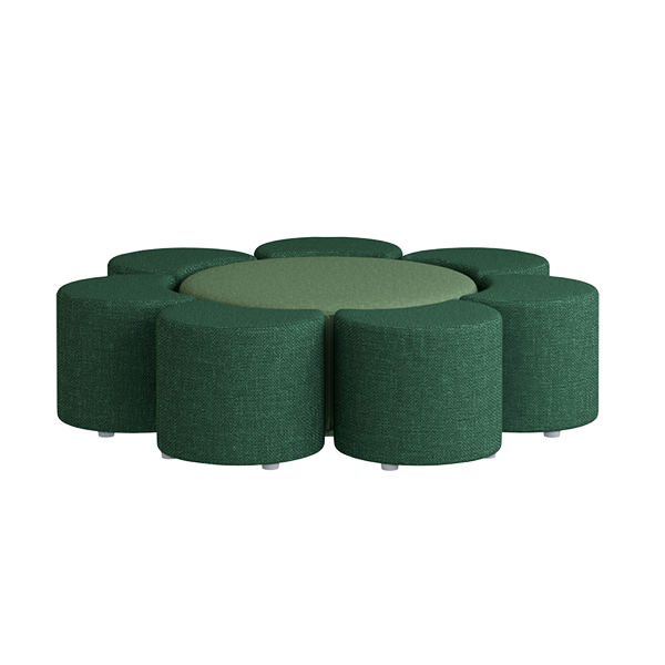 Sunflower Ottoman Set