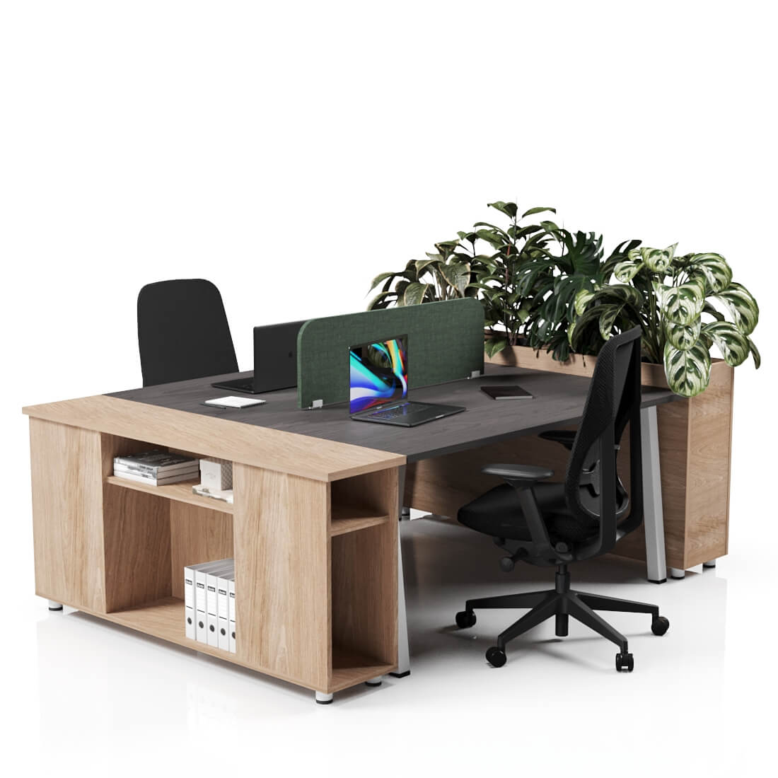 Shinto S2 Pair 2-Person Workstation