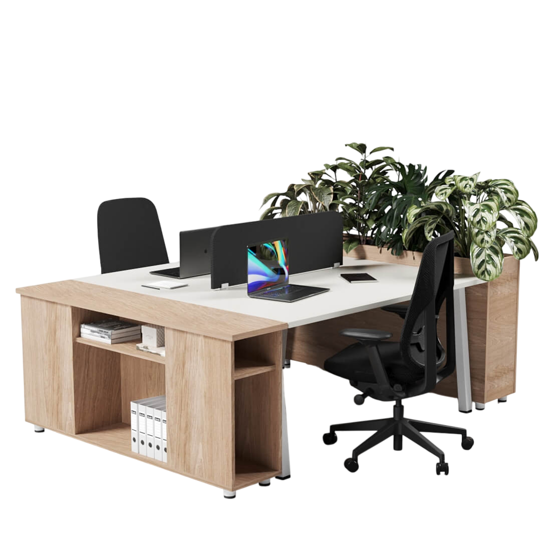 Shinto S2 Pair 2-Person Workstation